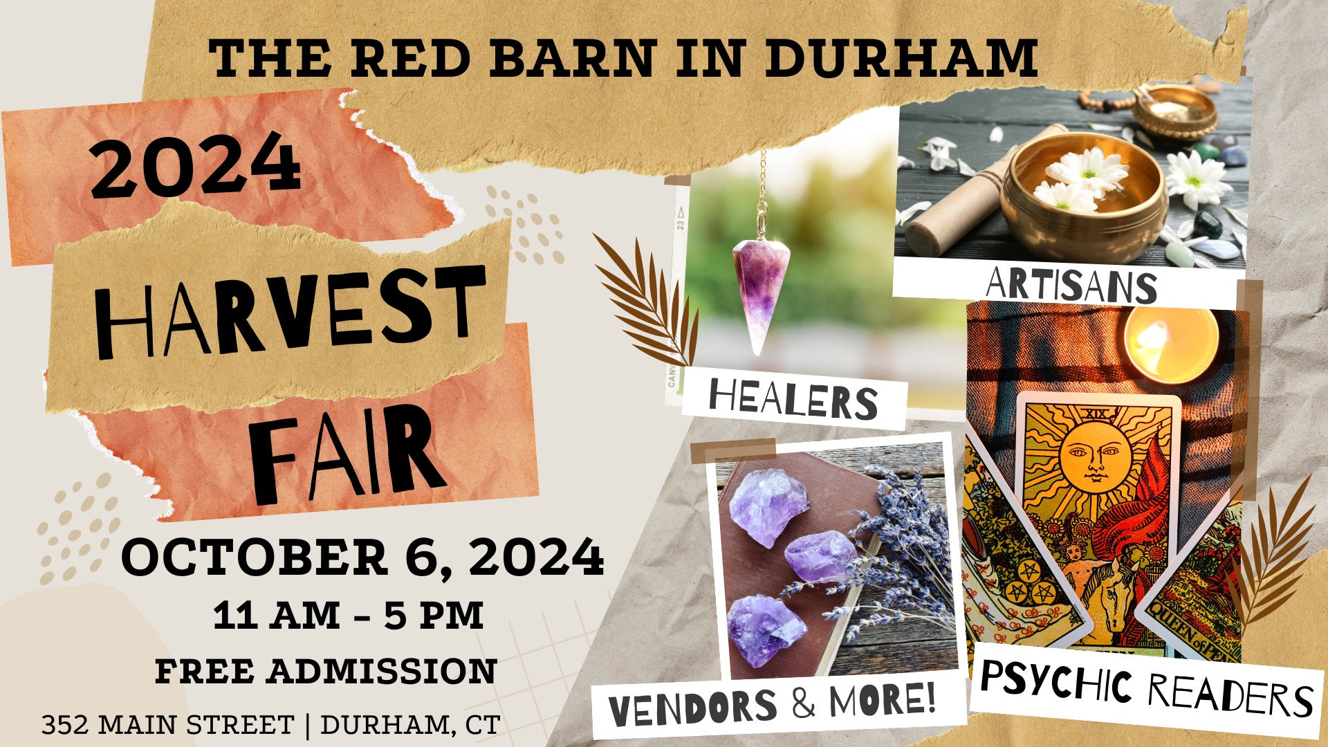 harvest fair at the red barn in durham info flyer