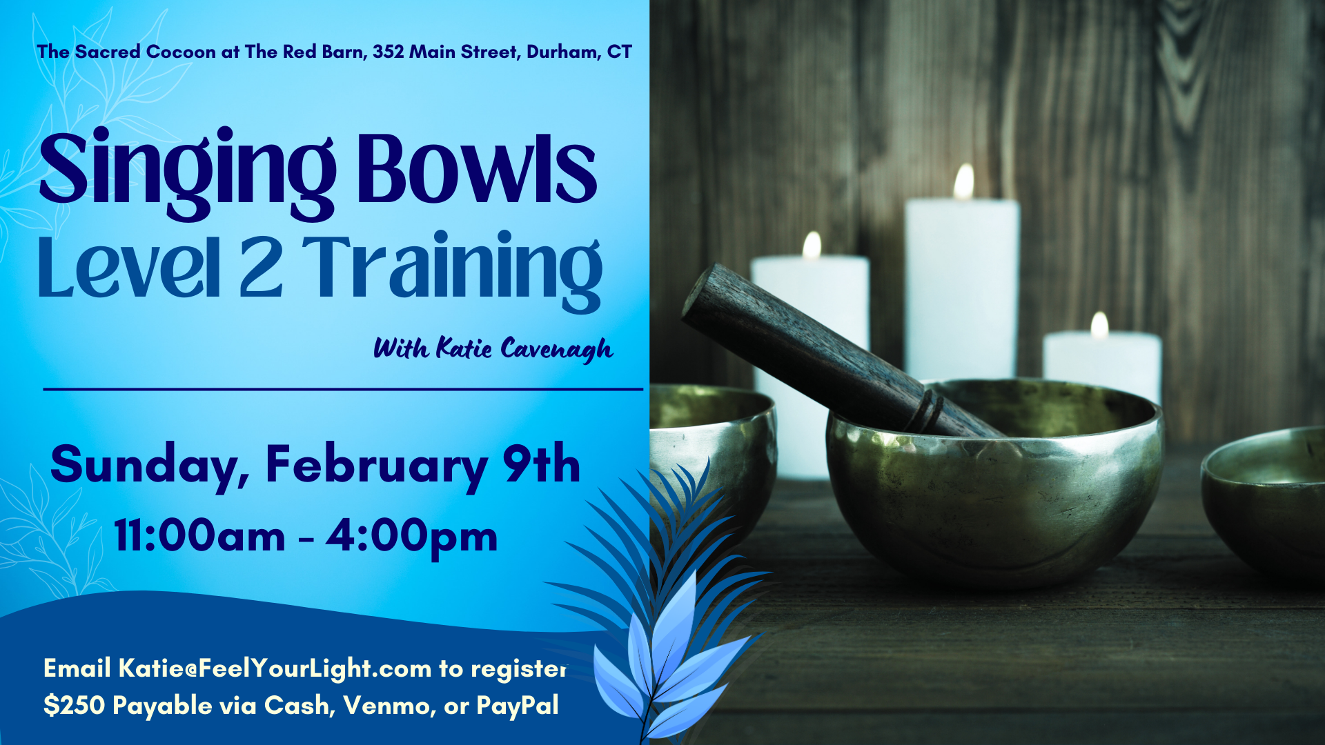 blue flyer for singing bowls level 2