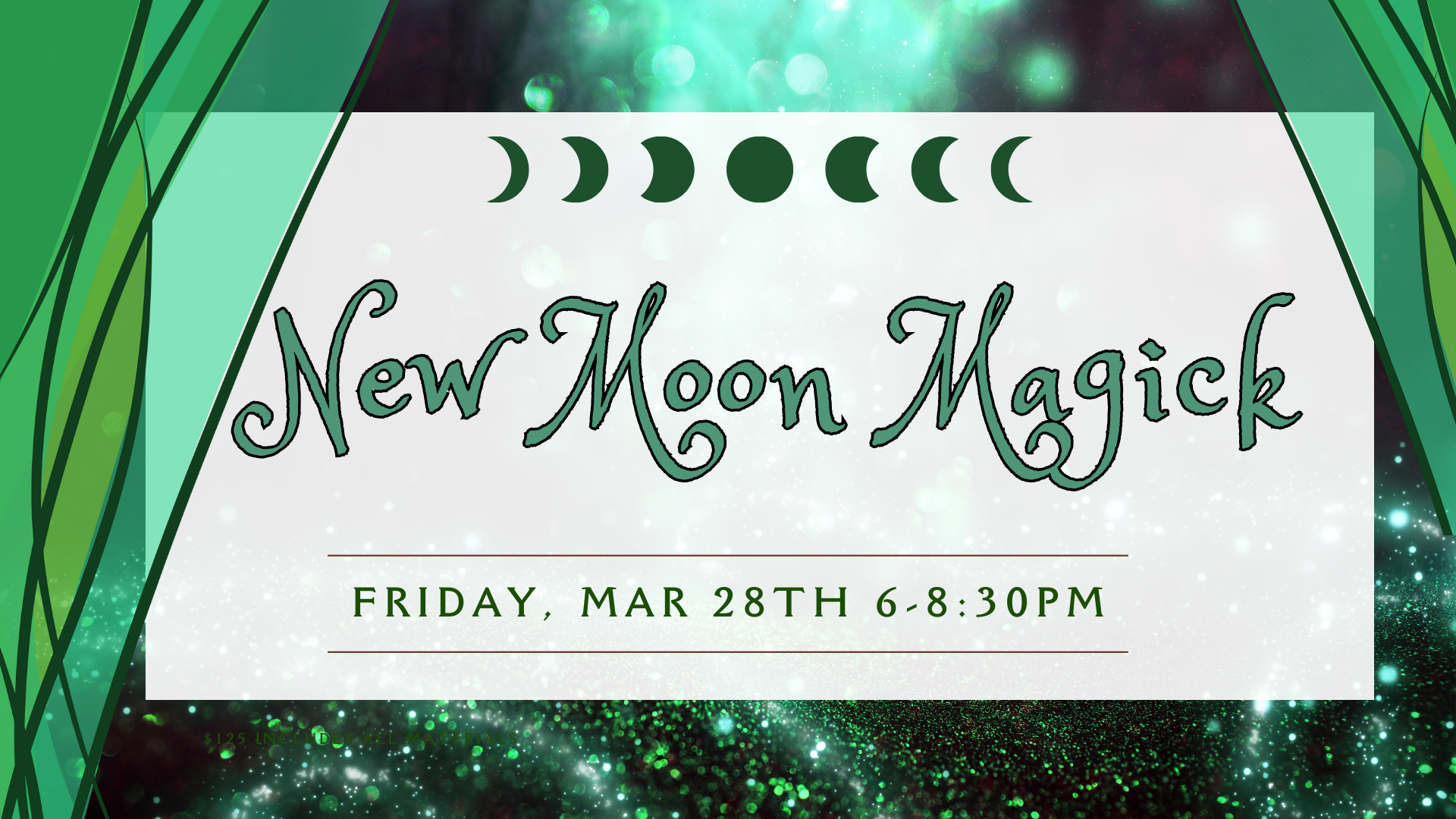 New moon magick flyer