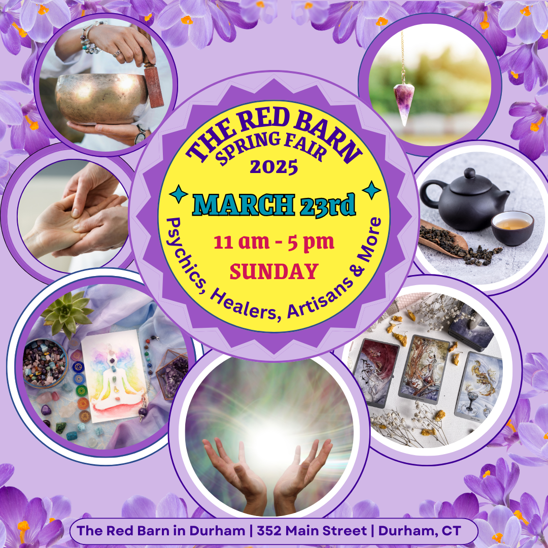 Red Barn Spring Fair Flyer purple