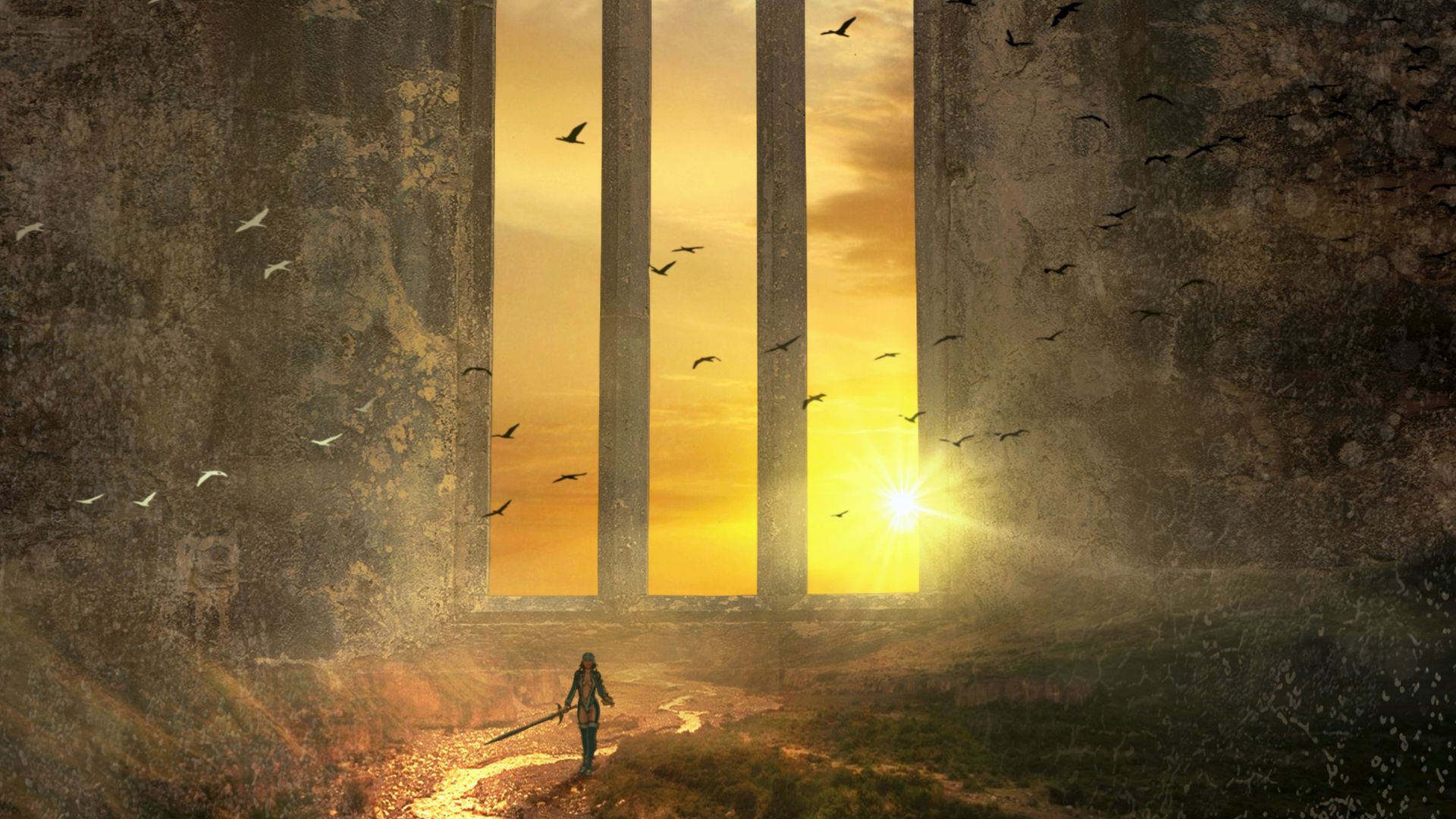 conscious club series graphic of sun coming through tall windows