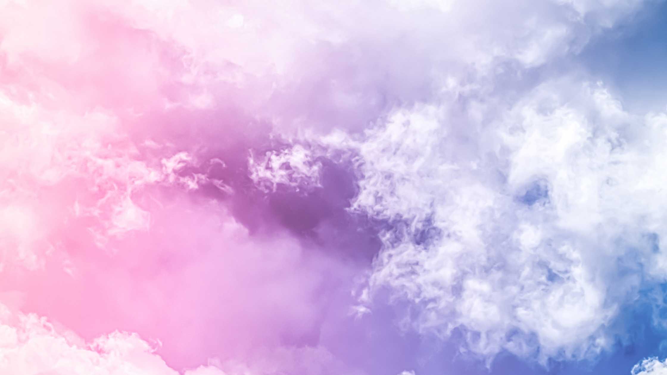 pastel colored clouds for practical magick workshop flyer