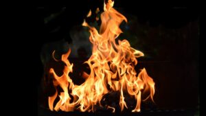 orange burning flames